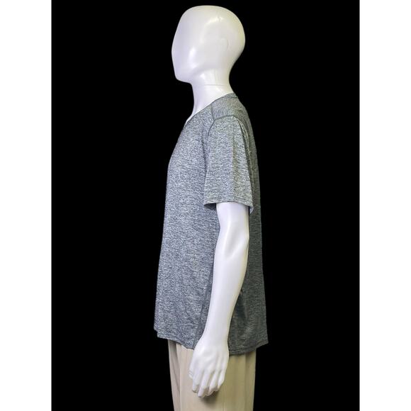 Ideology Gray V-Neck Short Sleeve T-Shirt Men Sz XL - Picture 4 of 7